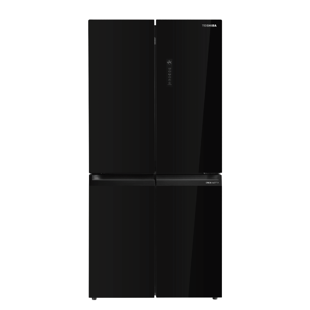 ثلاجه توشيبا 4 باب زجاج اسود 450 لتر انفرتر GR-RF611WI-PGN(22)