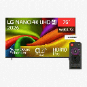 شاشه ال جي 75 سمارت نانو 4K ريموت ماجيك 75NU830B6LA