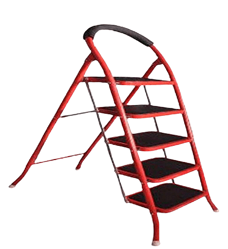 [107209] سلم المصريه 5 درج احمر