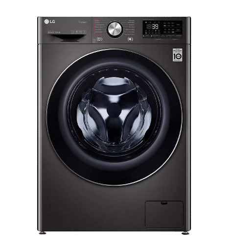[2004364] غساله ال جي 9ك فيفاتشي 1400 لفه بمجفف 5ك ستانلس غامق F4R5VGG2E
