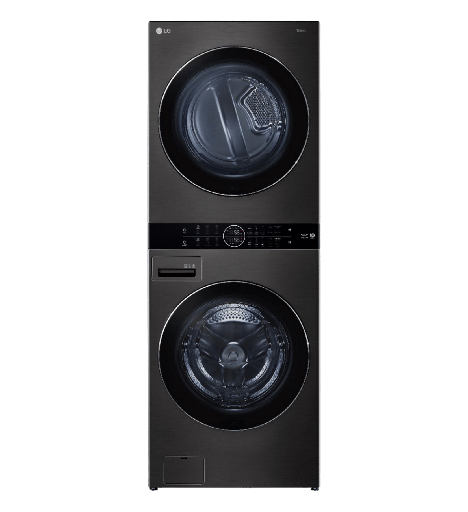 [107992] غساله ال جي 21ك WashTower بمجفف 16ك ستانلس بلاك FWT2116BS