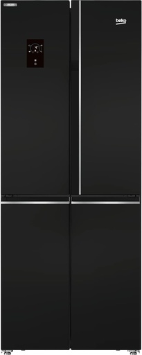 [7298947936] ثلاجه بيكو 450 لتر 4 باب ديجيتال اسود GNE480E20ZBH