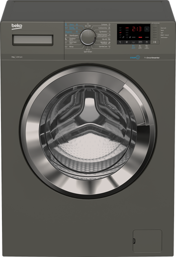 [7149042600] غساله بيكو 9ك 1200 لفه سلفر كروم بخار انفرتر WTX 91232 XMCI2