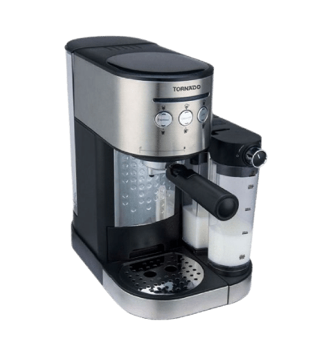 [107101] ماكينه قهوه اسبرسو اوتوماتيك تورنيدو تانك لبن TCM-14125