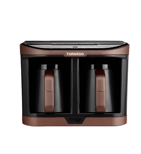 [107542] مكنه قهوه تركي تورنيدو اوتوماتيك 660 مل 1470 وات بني * اسود تانك مياه TCME-100D-PRO