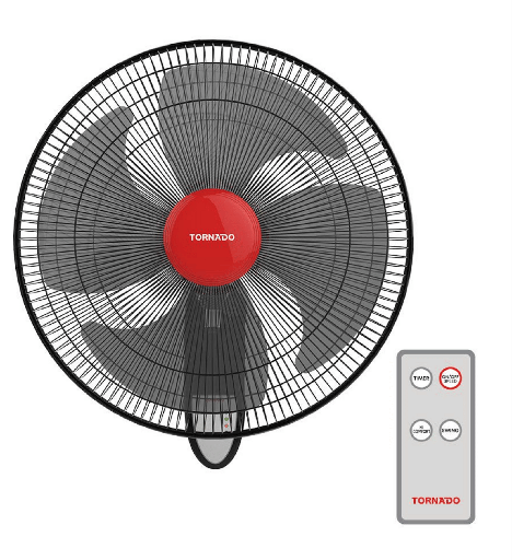 [101449] مروحه تورنيدو حائط 18 ريموت EPS-18R