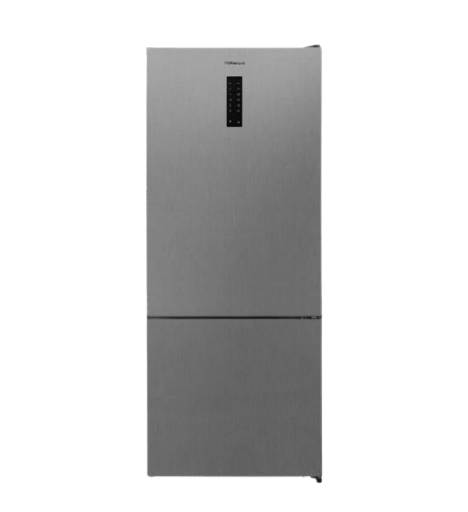 [107639] ثلاجه تورنيدو 430 لتر ديجيتال فريزر سفلي ستانلس RF-452BVT-SLS