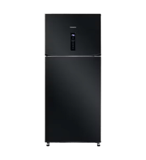 [108073] ثلاجه تورنيدو 396 لتر 2 باب اسود ديجيتال RF-480AT-BK
