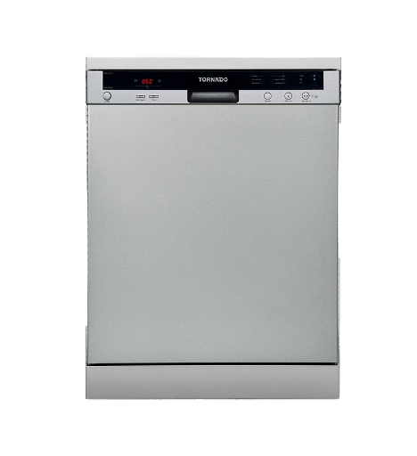[103245] غساله اطباق تورنيدو 12 فرد سلفر 6 برنامج DWS-A12CTT-S