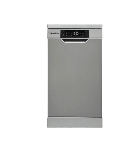 [107805] غساله اطباق تورنيدو 10 فرد سلفر غامق TDV-FN107DDS