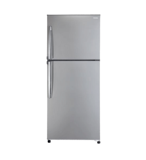 [103485] ثلاجه توشيبا 355 لتر باب فلات يد مقبض دهبي GR-EF40P-R-C