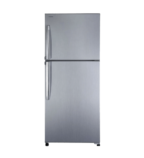 [108851] ثلاجه توشيبا 355 لتر باب فلات يد مقبض سلفر GR-EF40P-R-SL
