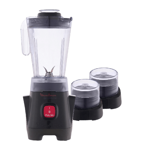 [3000425] خلاط مولينكس جنوين 400 وات بمطحنه ومبشره مصري LM2428EG ,LM2421EG