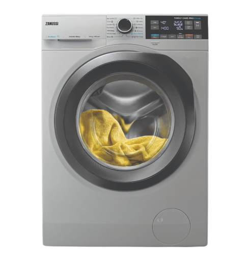 [914600723] غساله زانوسي اوربي 10ك مجفف (6 ك ) بخار 1600 لفه فضي باب رمادي ZWD11683NS