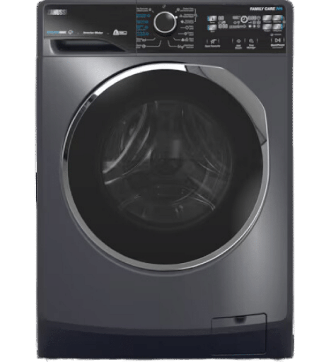 [914909411] غساله زانوسي 8ك 1200 لفه رمادي غامق باب مزدوج اسود انفرتر ZWF8221DL7