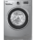 غساله زانوسي 8ك 1200 لفه بخار فضي باب اسود باطار كروم ZWF8240SX5