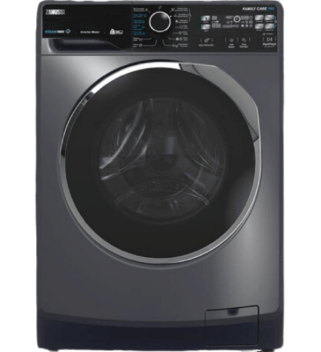 [914909408] غساله زانوسي 7ك 1200 لفه رمادي غامق باب مزدوج اسود انفرتر ZWF7221DL7