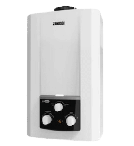 [945105594] سخان غاز زانوسي دلتا GC3 ديجيتال 10 لتر مدخنه ابيض - فيكي