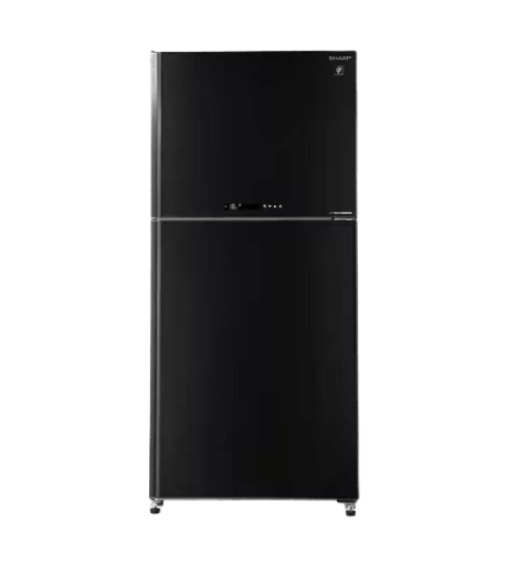 [103941] ثلاجه شارب 538 لتر 2 باب انفرتر بلازما ديجيتال باب زجاج اسود SJ-GV69G-BK