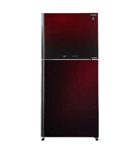 [104449] ثلاجه شارب 480 لتر 2 باب زجاج نبيتي SJ-GV63G-RD