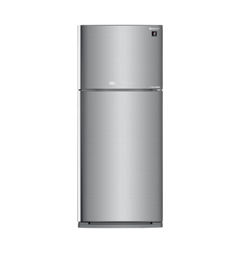 [106149] ثلاجه شارب 450 لتر انفرتر زجاج سلفر مقبض طولي SJ-GV58G-SL