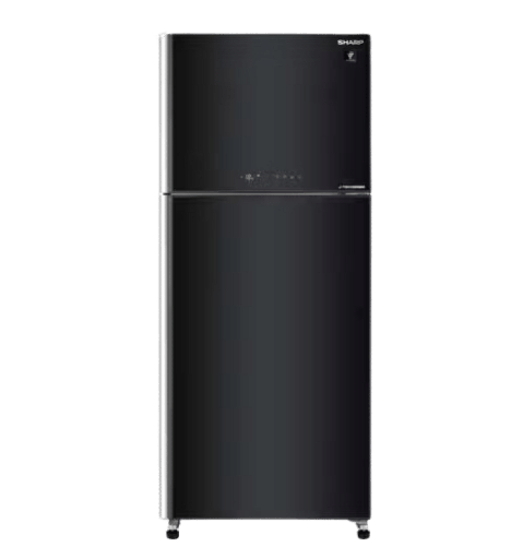 [108927] ثلاجه شارب 396 لتر انفرتر ديجيتال باب زجاج اسود مقبض طولي SJ-GV48G-BK