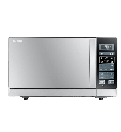 [101540] ميكروويف شارب 25 لتر بالشوايه سلفر R-750MR(S)