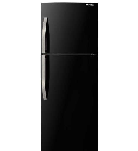 [500008806] ثلاجه فريش 397 لتر بدون شاشه اسود لامع بلازما مقبض FNT-B470KBM