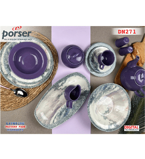 [105356] طقم عشا Porser تركي 45 قطعه