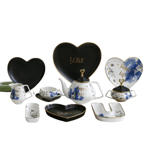 [106384] طقم شاي 24 مدهب الاندلس