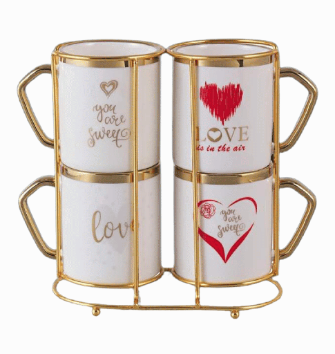 [107793] طقم ماج ب حامل ذهبي 65 الاندلس