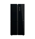 ثلاجه هاير 4 باب 502 لتر انفرتر زجاج اسود HRF-530TDBG