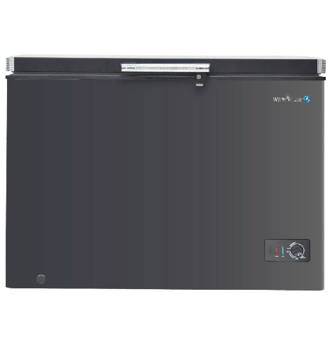 [107294] فريزر وايت ويل افقي 273 لتر اسود باب جرار WCF-345 XAB
