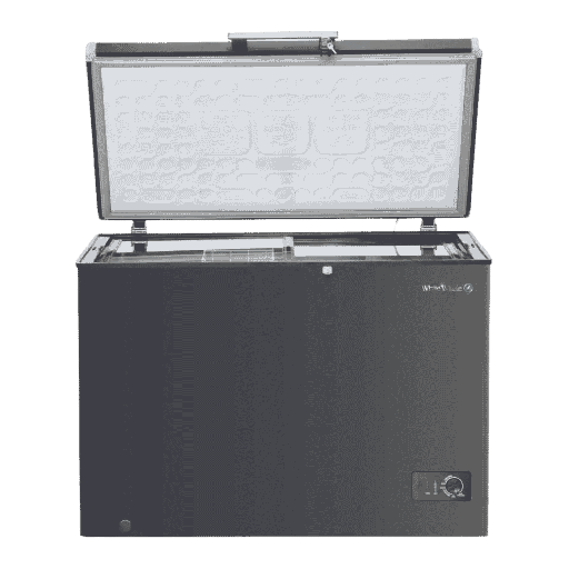 [107789] فريزر وايت ويل افقي 273 لتر اسود ستانلس داخلي WCF-345 XB