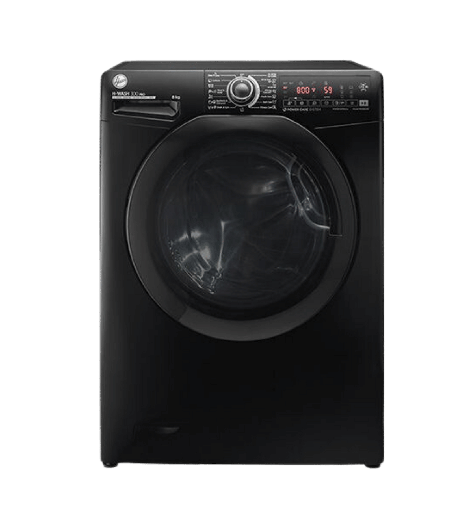 [2000142] غساله هوفر 8ك 1300 لفه بخار انفرتر WIFI اسود باب اسود H3WS38TAMF7B-ELA