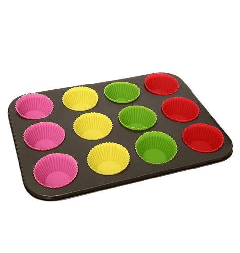 [2000240] كب كيك 12 عين سيلكون* تيفال