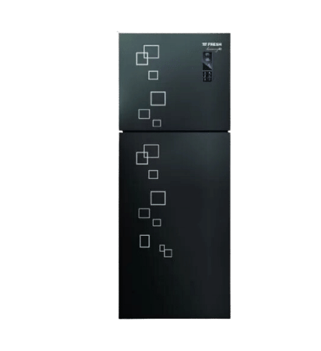 [500011998] ثلاجه فريش 471 لتر ديجيتال زجاج اسود بلازما بدون مقبض FNT-MR580YGB