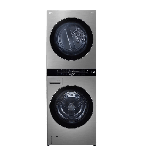 [2000697] غساله ال جي 21ك WashTower بمجفف 16ك سلفر FWT2116SS