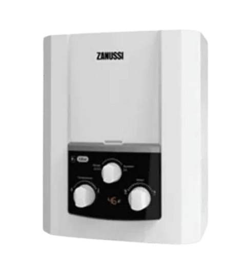 [945105567] سخان غاز زانوسي دلتا ديجيتال 6 لتر ابيض بالادابتر - فيكي 4