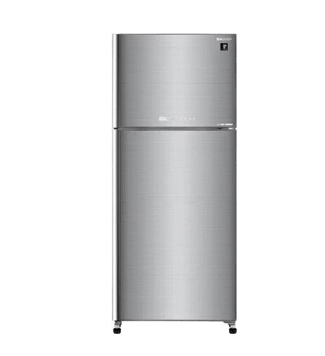 [2000947] ثلاجه شارب 396 لتر انفرتر شاشه باب زجاج سلفر مقبض طولي SJ-GV48G-SL