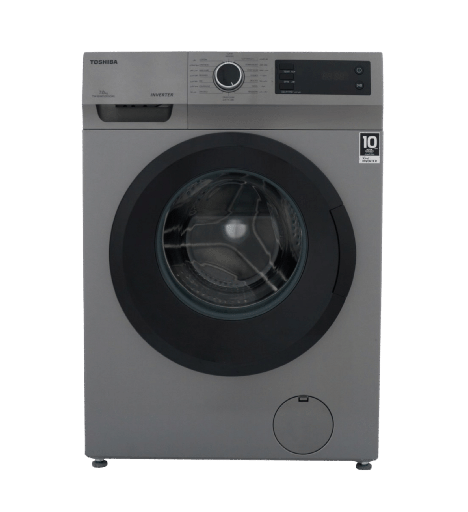 [92038110Z02726] غساله توشيبا اتوماتيك 7ك 1200 لفه انفرتر فضي /ميديا TW-BJ80S2EG(SK)