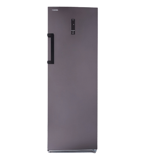 [92031010Z03761] فريزر توشيبا 7 درج 238 لتر رمادي /ميديا GR-RU312WE-DMN(37)