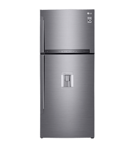 [2001573] ثلاجه ال جي 592 لتر بلاتينيوم سلفر بحنفيه كورى GR-F822HLHM