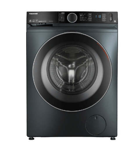 [92038110Z04693] غساله توشيبا اتوماتيك 9ك 1400 لفه انفرتر بخار WiFi رمادي TW-BK100GF4EG(MK)