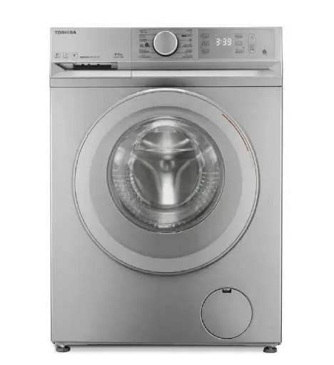 [92038110Z04695] غساله توشيبا اتوماتيك 8ك 1400 لفه انفرتر بخار WiFi فضي /ميديا TW-BL90A4EG(SS)