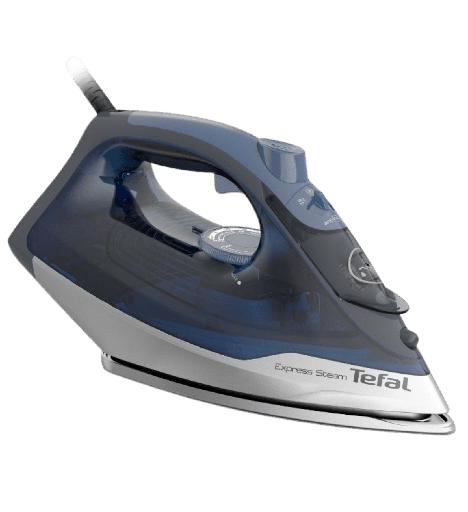 [2001744] مكواه تيفال بخار 2500 وات ازرق/رمادي FV2868E2