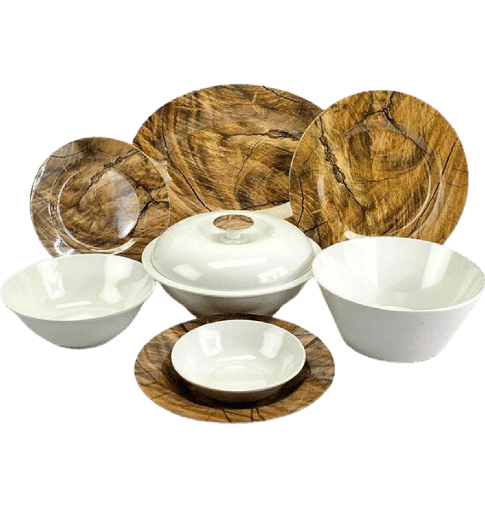 [2002072] طقم 38 ميلامين pure مدور