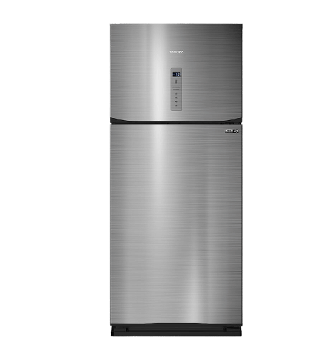 [2002118] ثلاجه تورنيدو 450 لتر 2 باب ديجيتال ستانلس غامق RF-580AT-DST