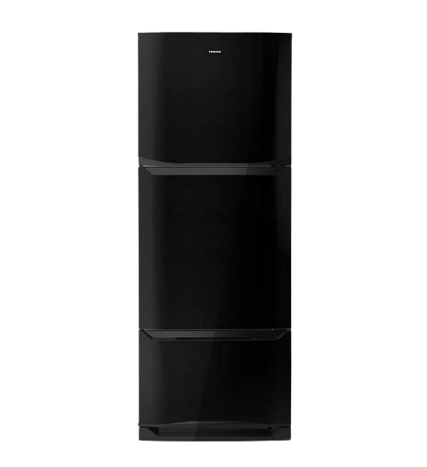 [2002168] ثلاجه تورنيدو 3 باب 351 لتر بلازما اسود RF-45FT-BK