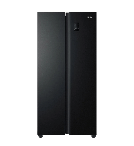 [2002328] ثلاجه هاير سايد باي سايد 521 لتر انفرتر اسود HRF-570SDBM